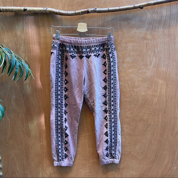 Free people one three wishes sweat pant purple - Picture 3 of 6